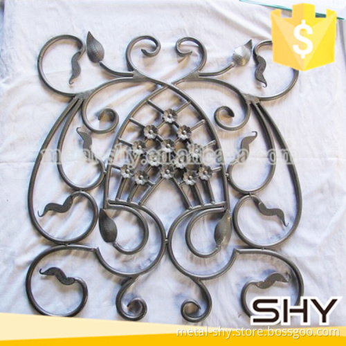 decorative wrought iron fence flower